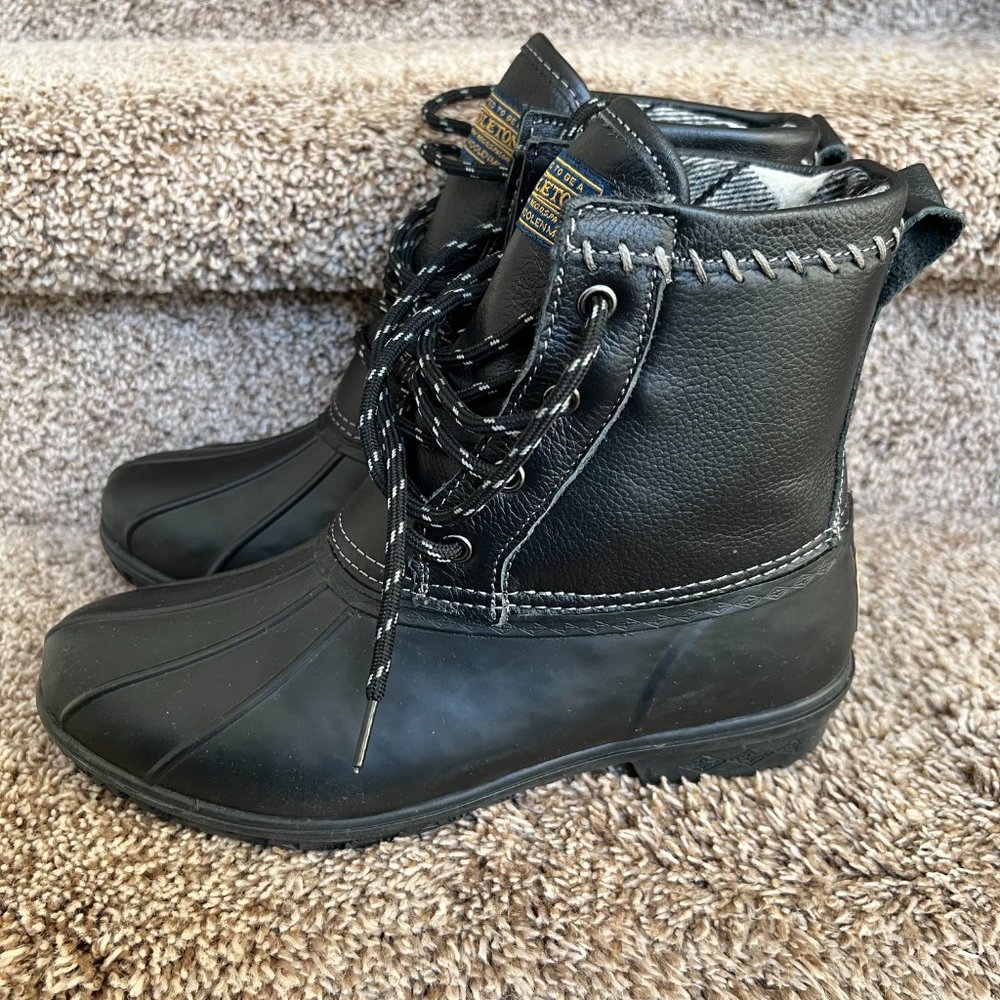 Pendleton Women's Black Leather Upper / Rubber Sh… - image 2